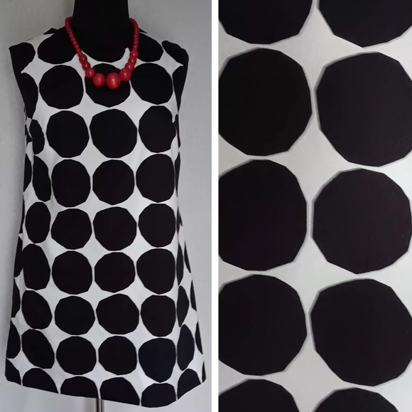 Marimekko Dresses & Skirts - Marimekko "Pienet Kivet" Black and White Mod Sleeveless Mini Shift Dress